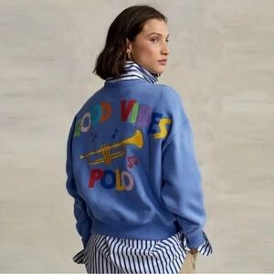 Ralph Lauren Blue 'Good Vibes' Sweatshirt